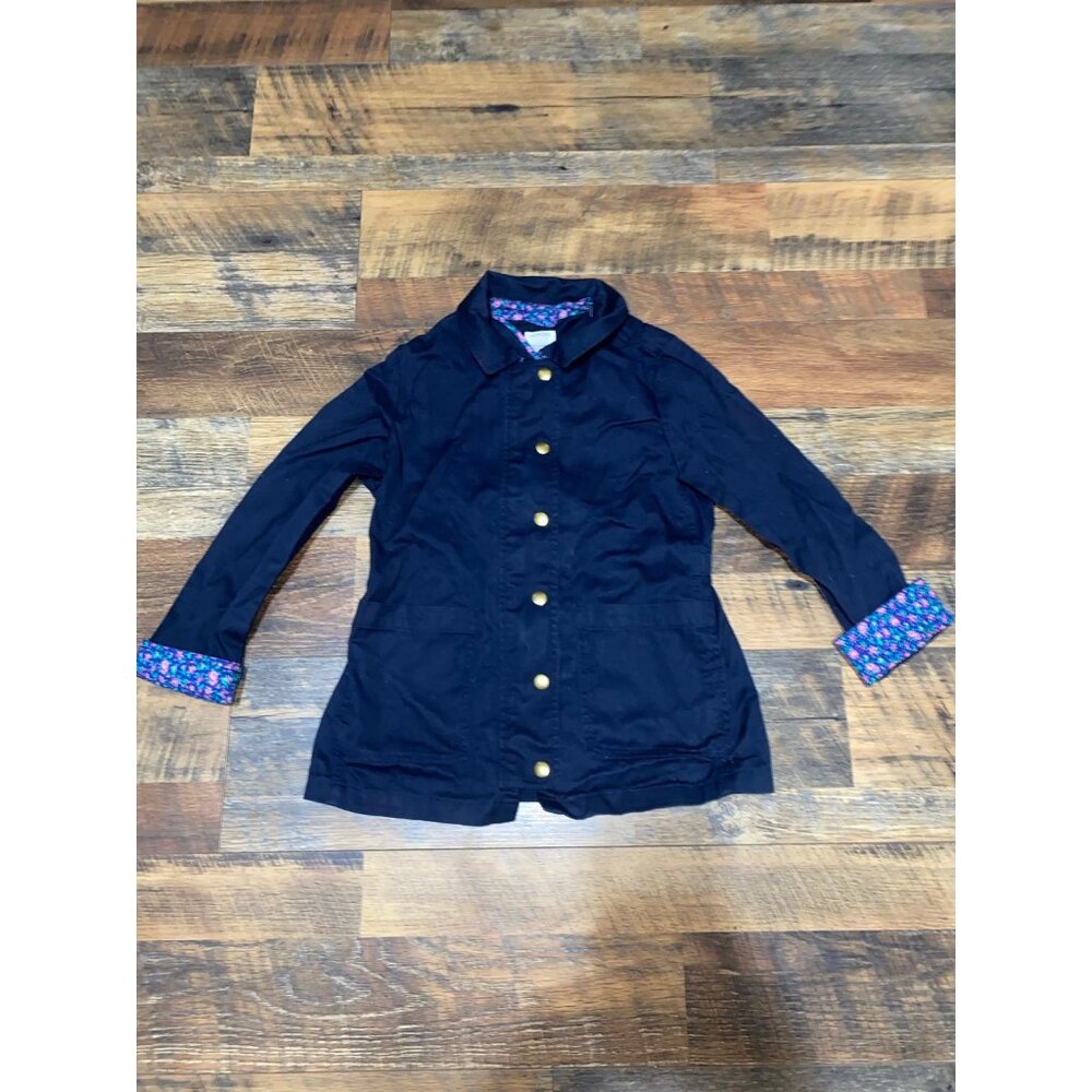 Crewcuts Girls Spring Jacket with Floral Cuffs